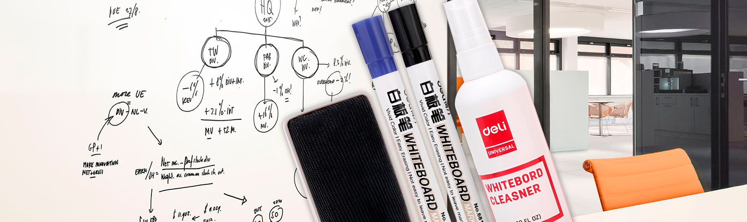 Набор для маркерных досок DELI: Инновации и чистота в каждом элементе Набор для маркерных досок DELI: Инновации и чистота в каждом элементе