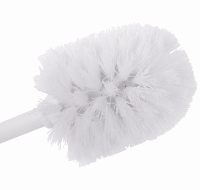 Ёрш металлический для чистки унитаза "Laima", 38,5x9,5см, с подставкой, глянцевый, белый